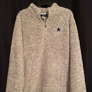Cowboys fluffy quarter zip pullover